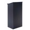 Adiroffice Wood Floor Standing Desk Podium Lectern with Shelf, Black Finish Wood ADI661-01-BLK-MK - alternate 1